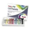 Pastel huile pentel corps rond enrobage papier non salissant diamètre 8mm boîte 432 unités