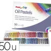Pastel huile pentel corps rond enrobage papier non salissant diamètre 8mm boîte 50 unités
