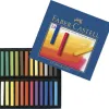 Pastel tendre faber-castell goldfaber studio carré 66mm coloris brillant intense bonne résistance lumière boîte 24u