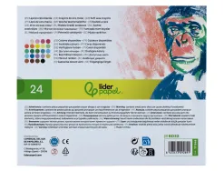 Pastels tendres liderpapel corps rond coloris assortis etui 24 unites