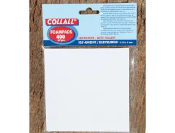 Pastille adhesive innspiro mousse double face effet 3d objets legers 50x50x2mm etui de 400 unites