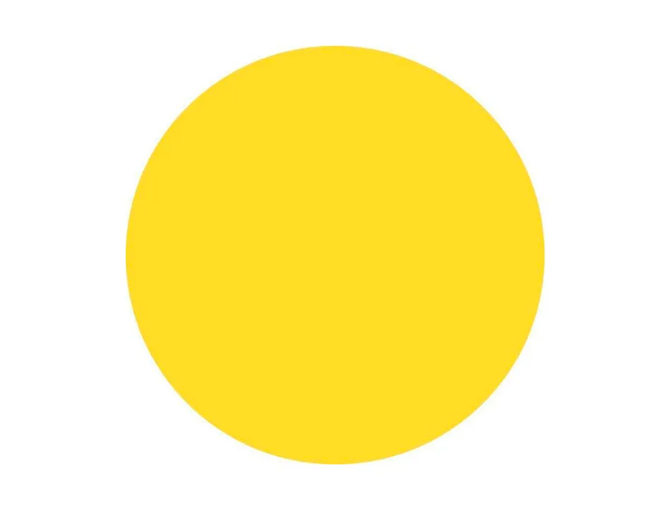 Pastille adhesive liderpapel diametre 15mm coloris jaune rouleau 2500 unites boite carton