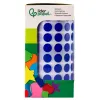 Pastille adhesive liderpapel diametre 10,5mm coloris bleu rouleau 6000 unites boite carton