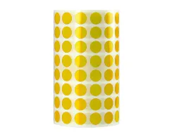 Pastille adhesive liderpapel diametre 10,5mm coloris jaune rouleau 6000 unites boite carton