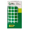Pastille adhesive liderpapel diametre 10,5mm coloris vert rouleau 6000 unites boite carton