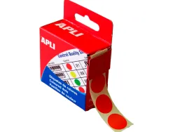 Pastille adhésive apli agipa diamètre 15mm permanente coloris rouge boîte 150 unités
