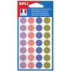 Pastilles apli 15mm coloris pastels assortis pochette de 140 unites