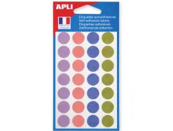 Pastilles apli 15mm coloris pastels assortis pochette de 140 unites