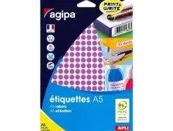 Pastilles multi-usage apli 8mm pochette de 10 coloris mauve 2940 unites