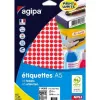 Pastilles multi-usage apli 8mm pochette de 10 coloris rouge 2940 unites