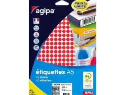 Pastilles multi-usage apli 8mm pochette de 10 coloris rouge 2940 unites
