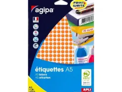 Pastilles multi-usage apli 8mm pochette de 10 coloris orange 2940 unites