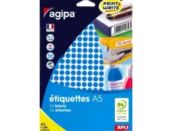 Pastilles multi-usage apli 8mm pochette de 10 coloris bleu clair 2940 unites