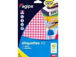 Pastilles multi-usage apli 8mm pochette de 10 coloris rose 2940 unites