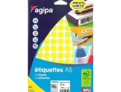 Pastilles multi-usage 15mm pochette de 10 coloris jaune 960 unites