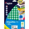 Pastilles multi-usage 15mm pochette de 10 coloris vert 960 unites