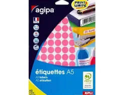 Pastilles multi-usage 15mm pochette de 10 coloris rose 960 unites