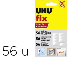 Patafix uhu double face mousse etui de 56 pastilles