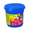 Pate a jouer be be giotto ingredients natruels matiere vegetale 220g schoolpack 18 pots 8 coloris assortis
