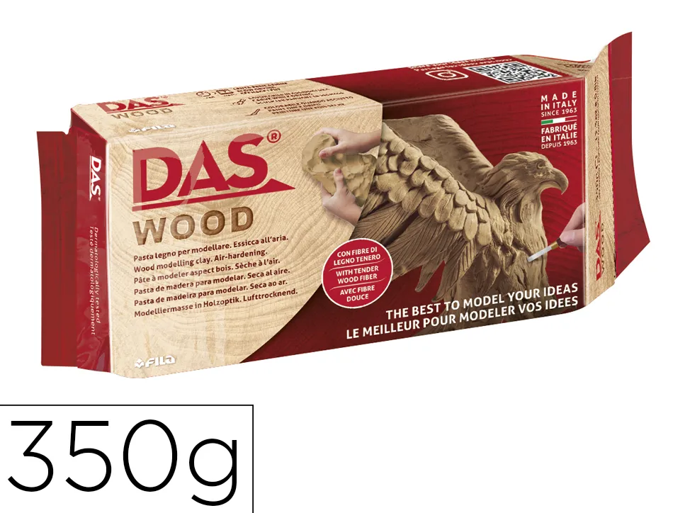 Pate a modeler das wood finition bois boite 350gr