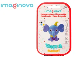 Pate a modeler imaginovo sechage a l'air set coloris assortis avec instructions elephant