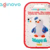 Pate a modeler imaginovo sechage a l'air set coloris assortis avec instructions pingouin
