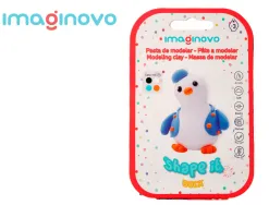 Pate a modeler imaginovo sechage a l'air set coloris assortis avec instructions pingouin