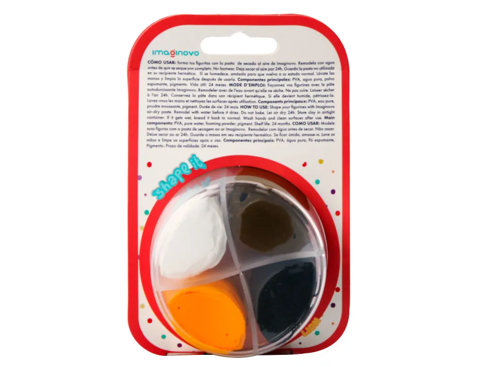 Pate a modeler imaginovo sechage a l'air set coloris assortis avec instructions lion