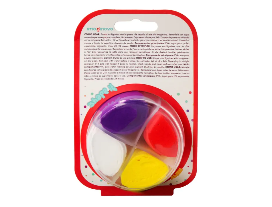 Pate a modeler imaginovo sechage a l'air set coloris assortis avec instructions alien