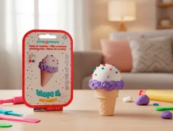 Pate a modeler imaginovo sechage a l'air set coloris assortis avec instructions glace