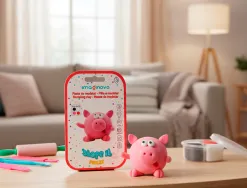 Pate a modeler imaginovo sechage a l'air set coloris assortis avec instructions cochon