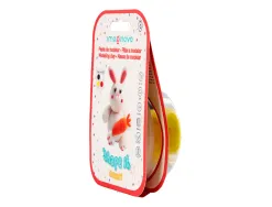 Pate a modeler imaginovo sechage a l'air set coloris assortis avec instructions lapin