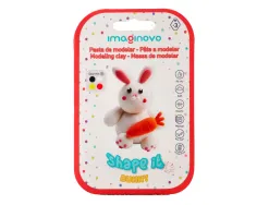 Pate a modeler imaginovo sechage a l'air set coloris assortis avec instructions lapin