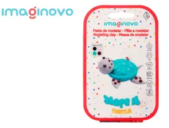Pate a modeler imaginovo sechage a l'air set coloris assortis avec instructions tortue