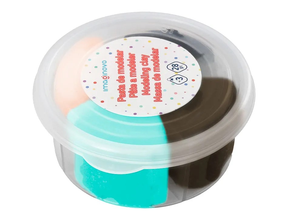 Pate a modeler imaginovo sechage a l'air set coloris assortis avec instructions tortue