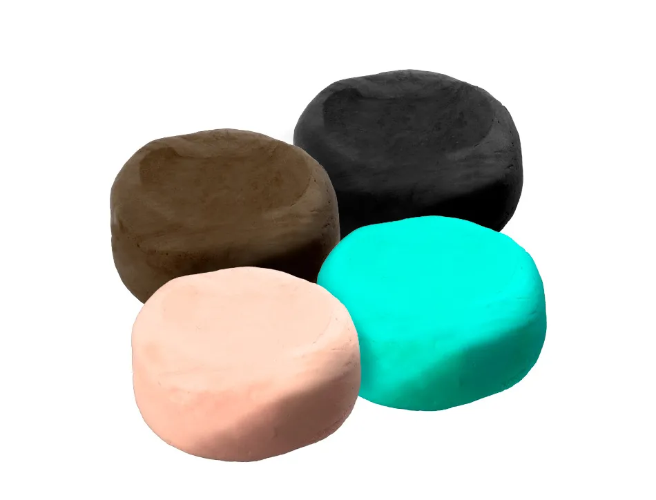 Pate a modeler imaginovo sechage a l'air set coloris assortis avec instructions tortue