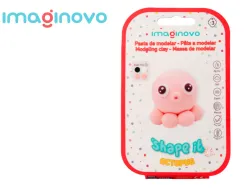 Pate a modeler imaginovo sechage a l'air set coloris assortis avec instructions pieuvre