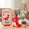 Pate a modeler imaginovo sechage a l'air set coloris assortis avec instructions dinosaure rouge