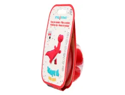 Pate a modeler imaginovo sechage a l'air set coloris assortis avec instructions dinosaure rouge
