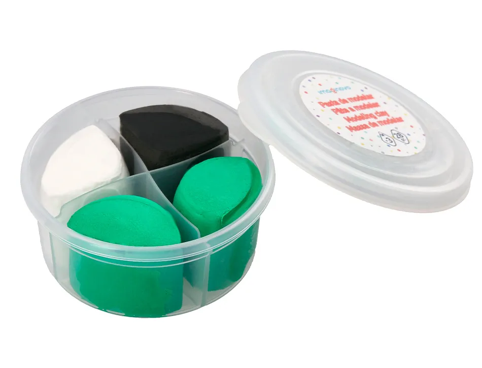 Pate a modeler imaginovo sechage a l'air set coloris assortis avec instructions grenouille