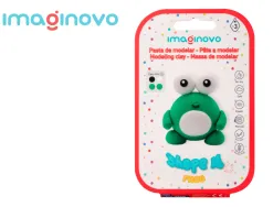 Pate a modeler imaginovo sechage a l'air set coloris assortis avec instructions grenouille