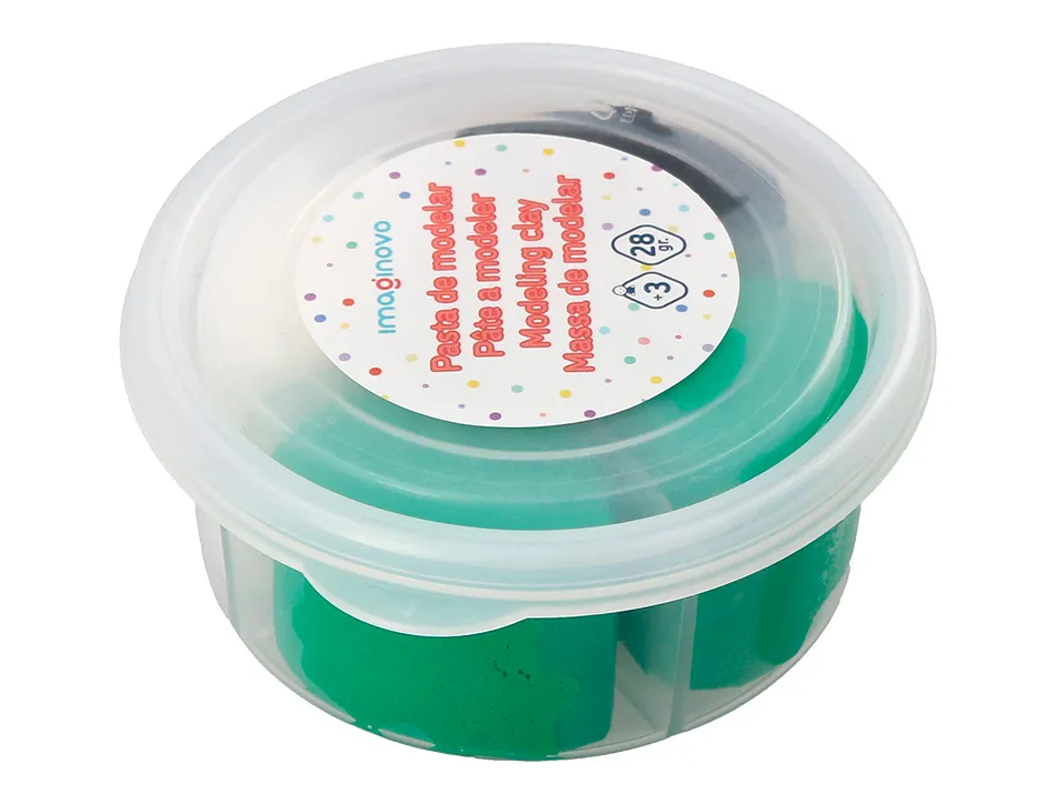 Pate a modeler imaginovo sechage a l'air set coloris assortis avec instructions grenouille