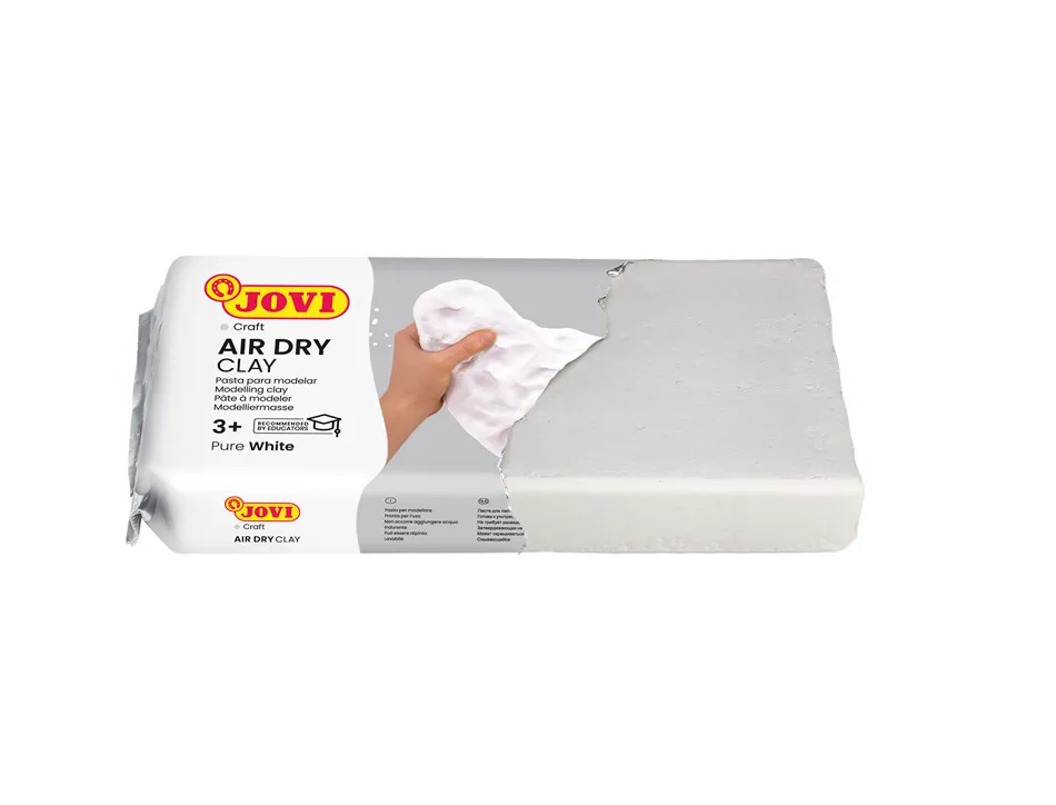 Pate a modeler jovi air dry clay autodurcissante 500g coloris ocre