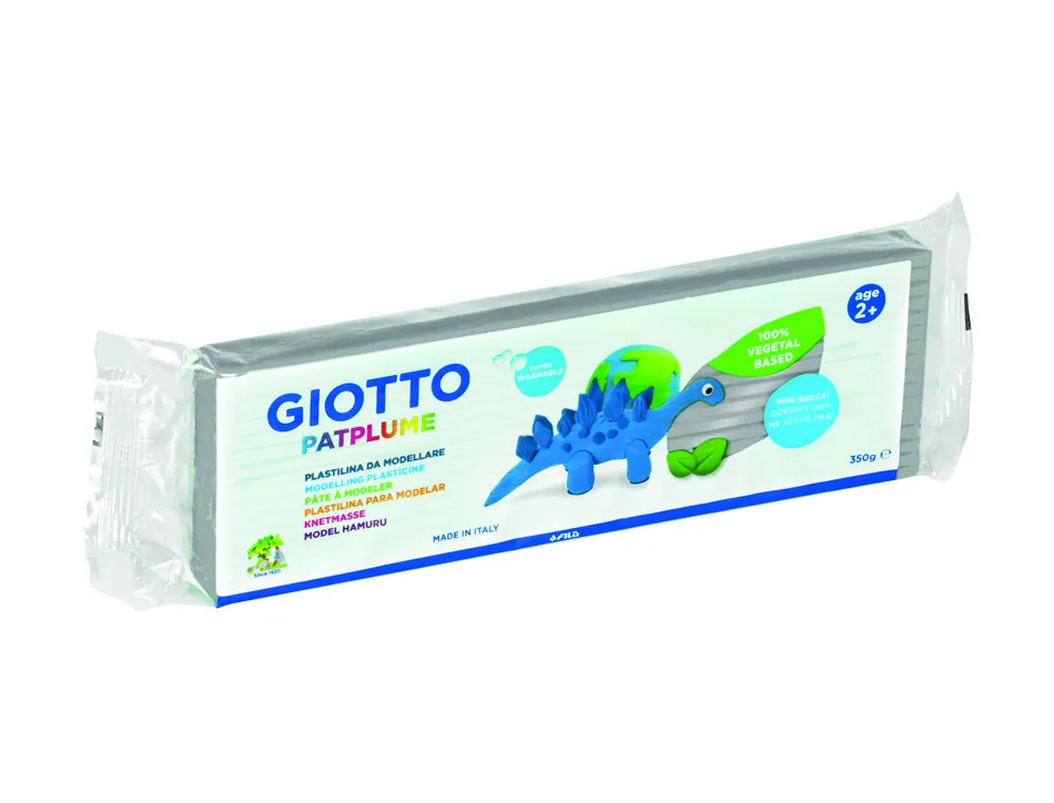 Patplume giotto matiere vegetale souple ne seche pas pain predecoupe 350g coloris argent