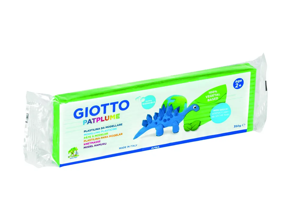 Patplume giotto matiere vegetale souple ne seche pas pain predecoupe 350g coloris vert