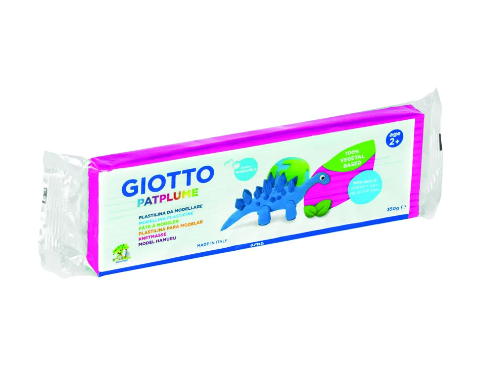 Patplume giotto matiere vegetale souple ne seche pas pain predecoupe 350g coloris magenta