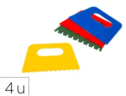 Peigne a effets o'color 130x80mm coloris assortis sachet 4 unites