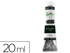 Peinture a l huile liderpapel tube en aluminium de 20 ml coloris noir d ivoire
