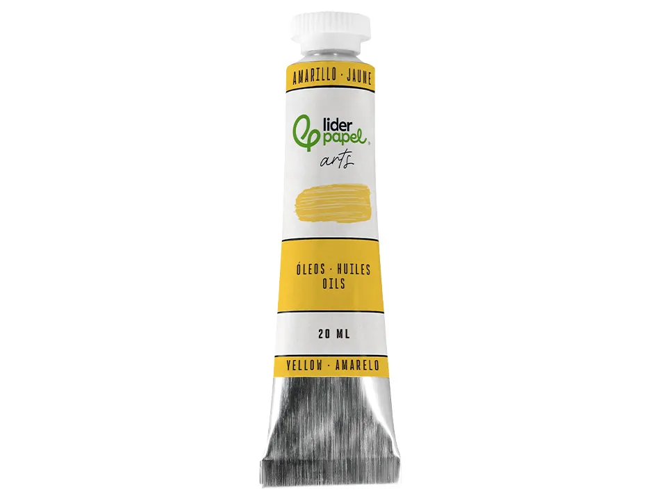 Peinture a l huile liderpapel tube en aluminium de 20 ml coloris jaune