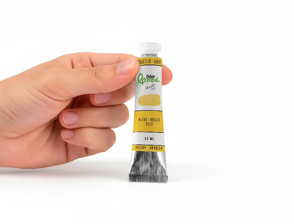 Peinture a l huile liderpapel tube en aluminium de 20 ml coloris jaune